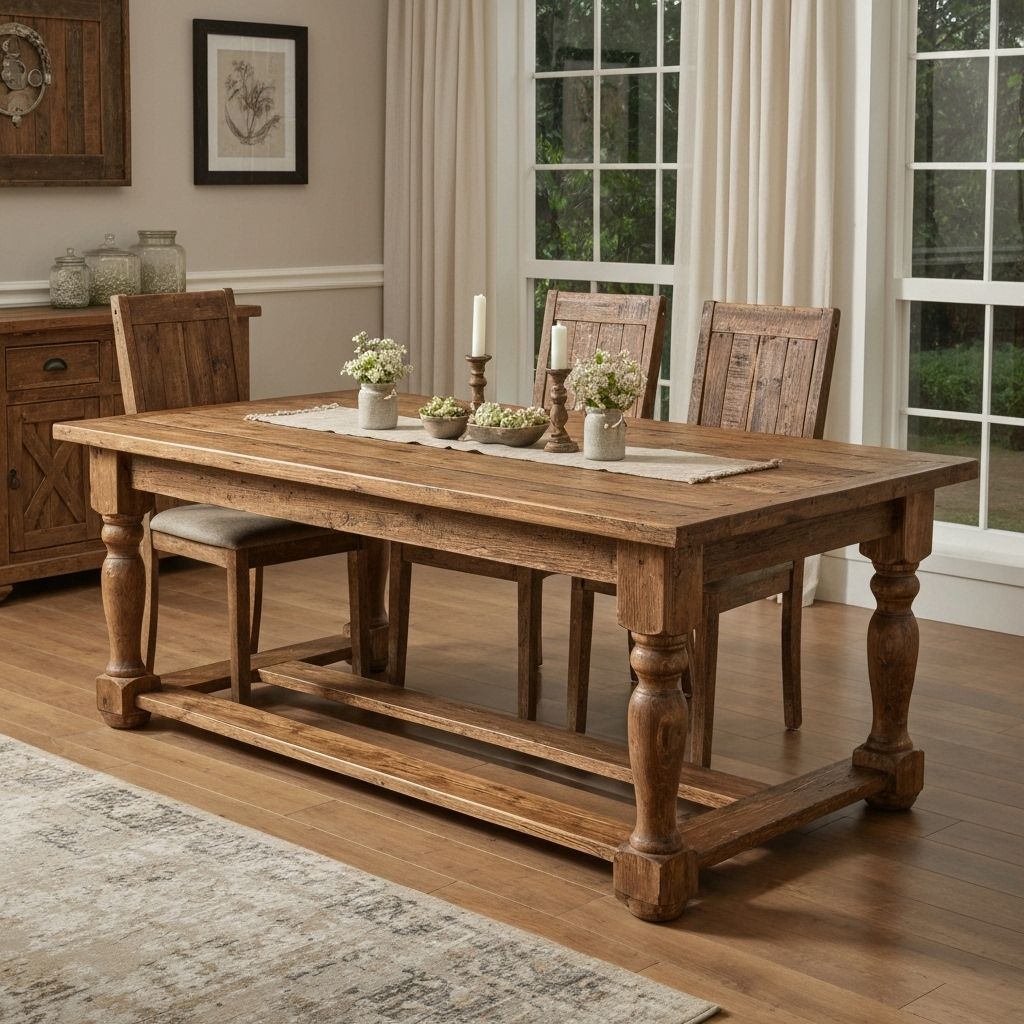 Farmhouse Style Dining Table